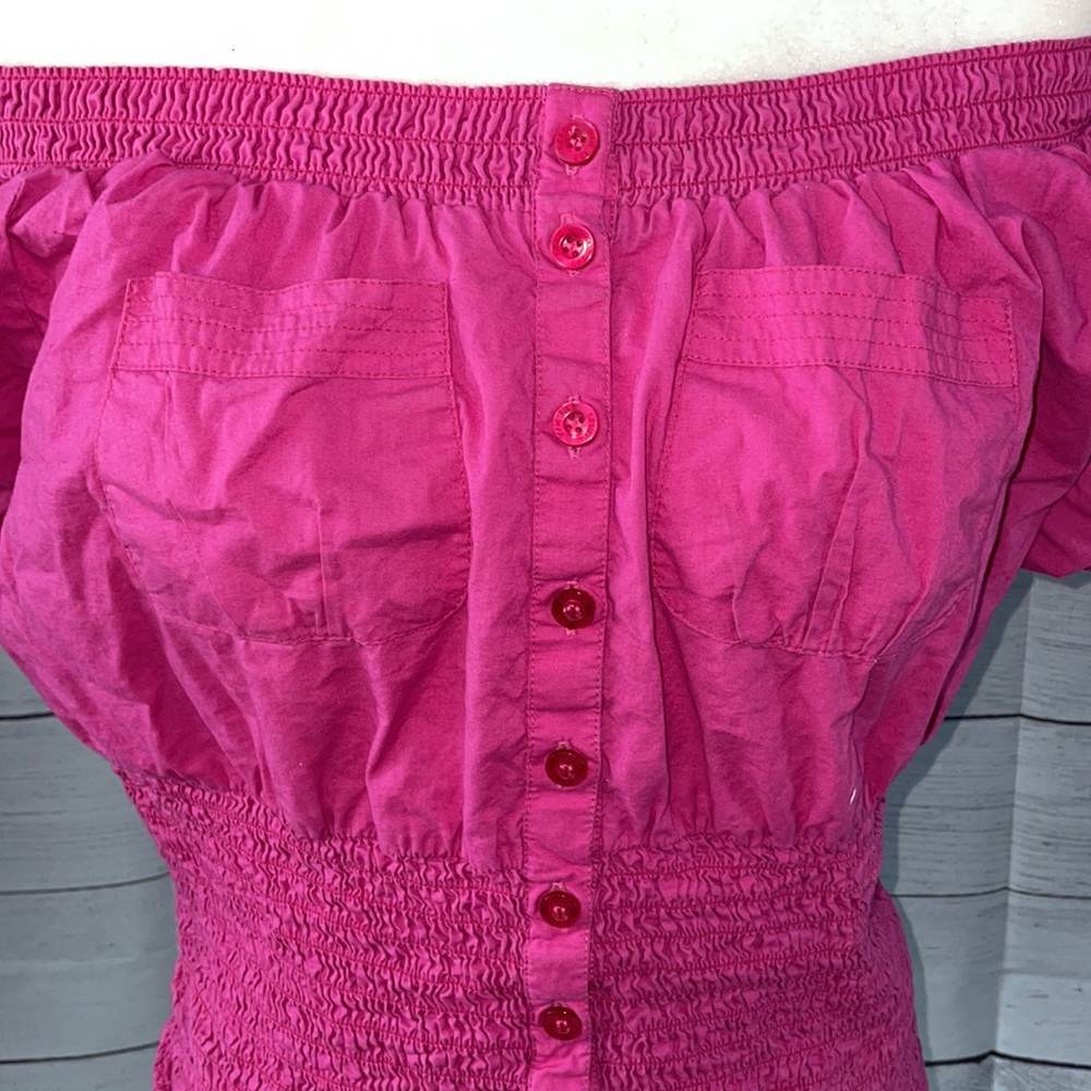 Dereon Ruffled Pink Top - Picture 6 of 7